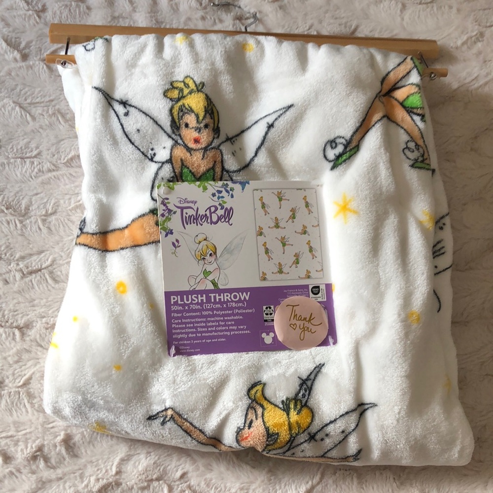 Disney TINKER BELL Plush Throw